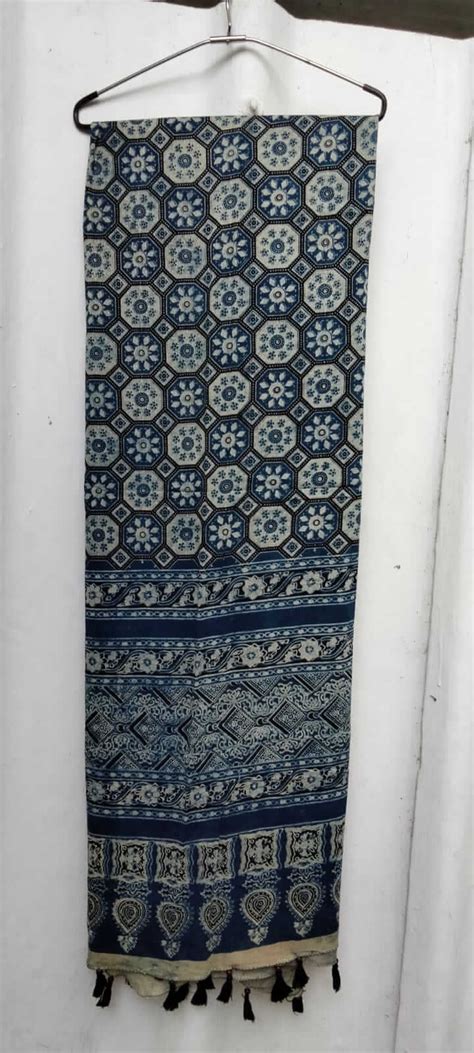 Ajrakh Dupatta comes organic cotton and Modal silk