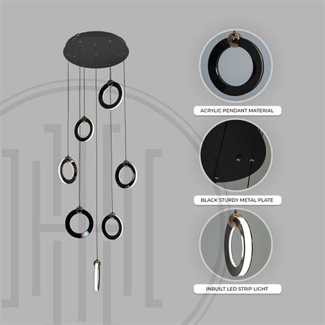 Aerial Rings Hanging Pendant Light – Harold Electricals