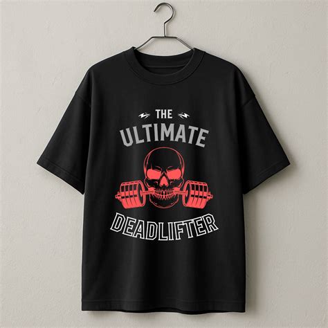 "The Ultimate Deadlifter" Oversized Black Unisex T-Shirt – VibzWale