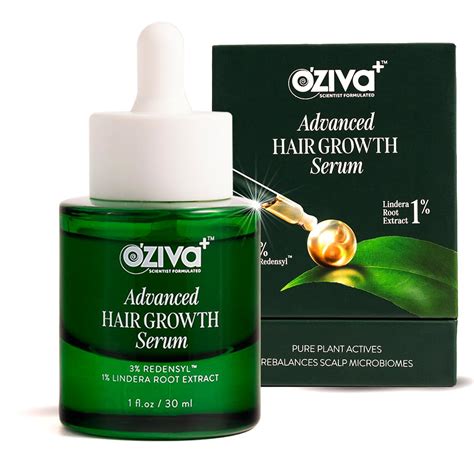 Buy OZiva+ Advanced Hair Growth Serum with 3% Redensyl & 1% Lindera ...