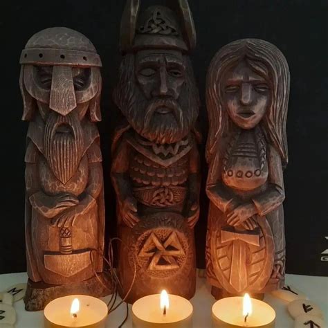 Germanic Gods statues from European Pagan artisans offered on Etsy (Odin, Thor, Loki, Tyr ...