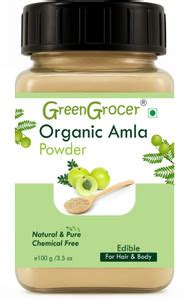 GreenGrocer Organic Amla Powder Powder) For Hair Growth And Glowing ...