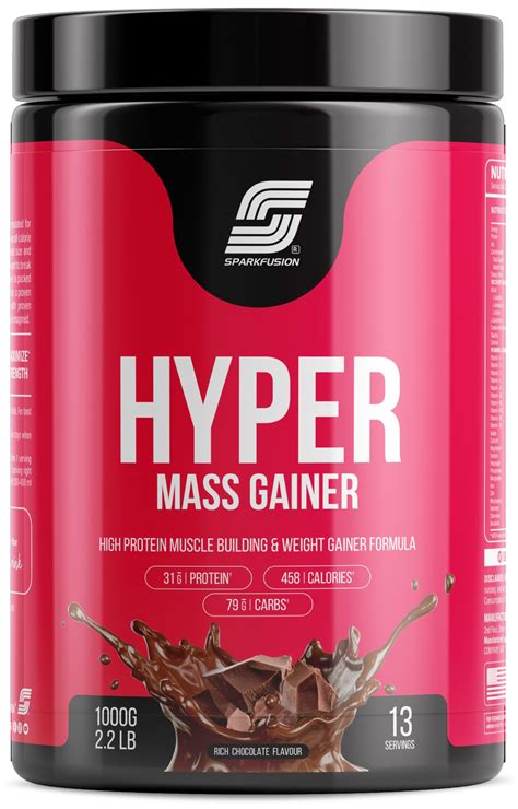Sparkfusion Hyper Mass Gainer High Protein Muscle Building & Weight ...