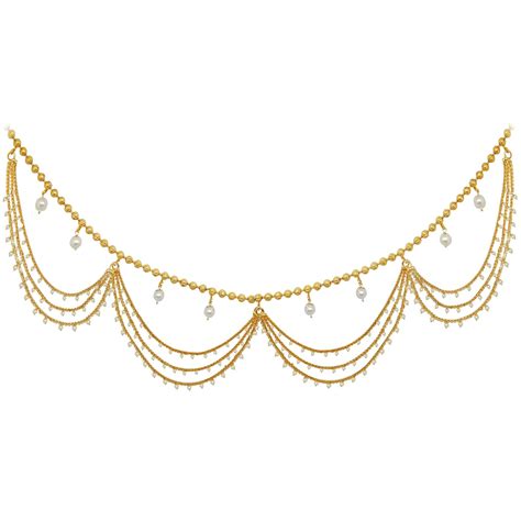 Buy Fresh Vibes Traditional South Indian Waist Chain Golden Kamarbandh ...