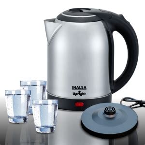 Inalsa Electric Kettle Upright 1.8-Litre 1350-Watt Stainless-Steel ...