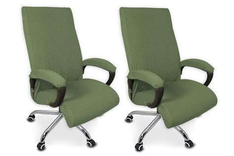 Stylista Textured Elastic Boss Chair Cover Protector Seat Slipcovers ...