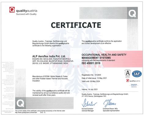 Certifications