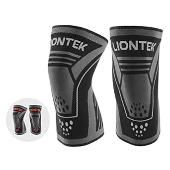 Buy LIONTEK Knee Sleeves Pair (2 pack) - Knee Compression Sleeve for ...