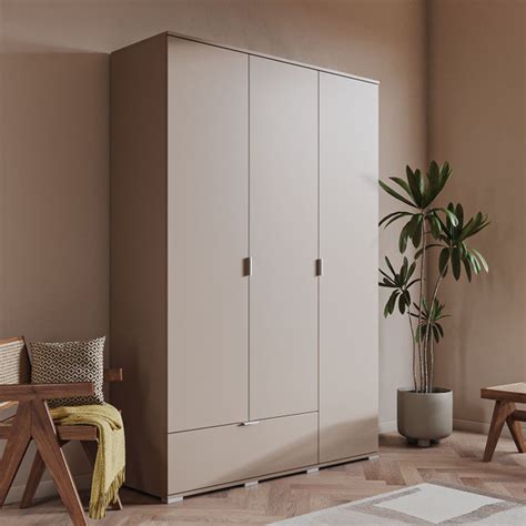 Шкаф распашной WoodCraft Соло_трёхдверный с ящиком Топ, 95x40x220 см ...