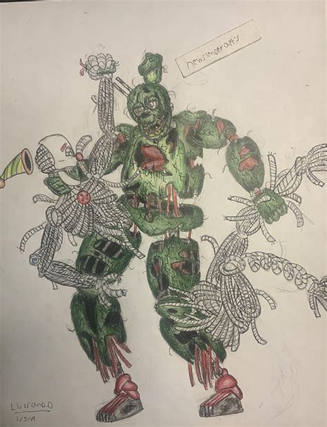 Image result for Springtrap X Ennard Fanart