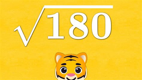 Square Root 180 - YouTube
