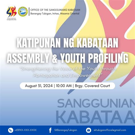 KATIPUNAN NG KABATAAN (KK) ASSEMBLY 2025, Brgy. Tubigan Covered Court ...
