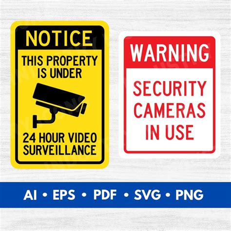 Buy Warning Cctv Sign Online In India - Etsy India