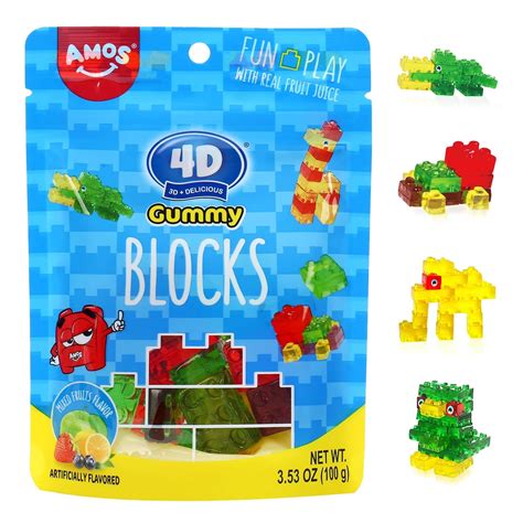 AMOS 4D Gummy Blocks Lego Candy Bricks, Edible Philippines | Ubuy