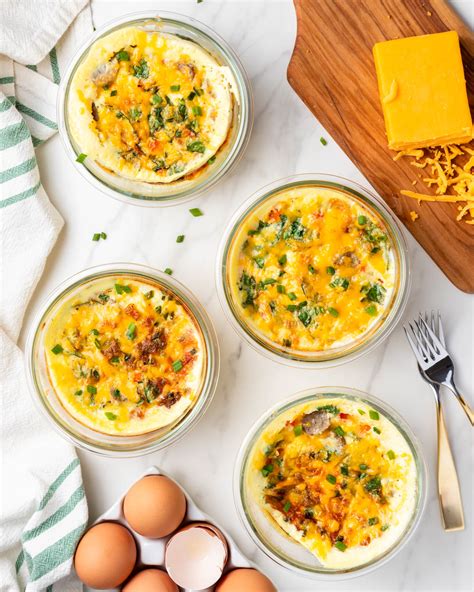 High Protein Baked Egg Bowls - Peanut Butter and Fitness