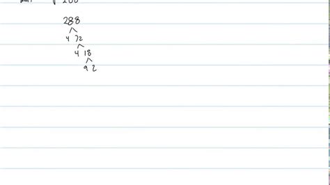 Precalculus 1.3.21 Fine the square root of -288: √(-288) - YouTube