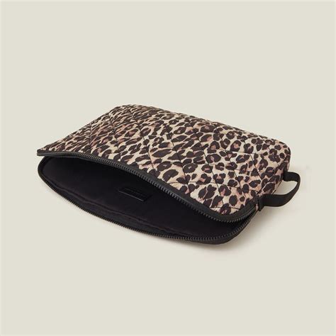 Accessorize London Women's Leopard Print Laptop Case