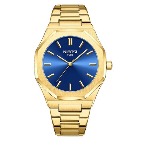 NIBOSI Men's Watches Analog Minimalism Dial Octagon Watches for Men ...