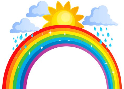 Rainbow Clip art - Rainbow Sun and Clouds PNG Transparent Clip Art ...