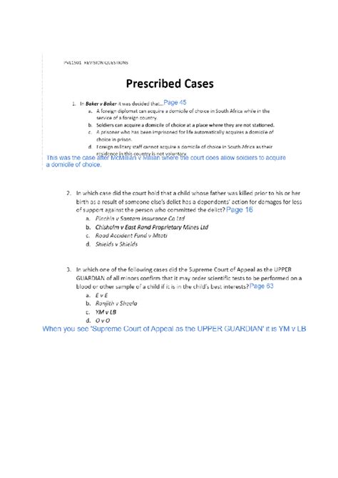 PVL1501 Cases - Summary Bachelors of Law - LLB 98680 - Studocu