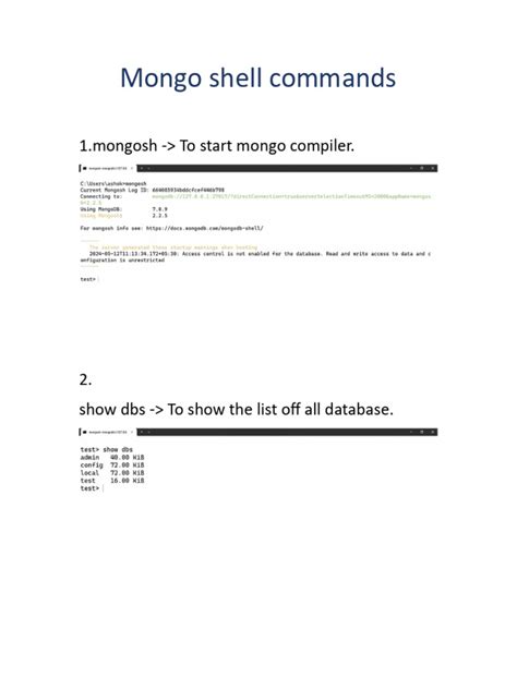 How to Use Mongo Shell 的图像结果