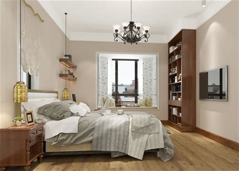美式卧室木地板装修设计图 – 设计本装修效果图