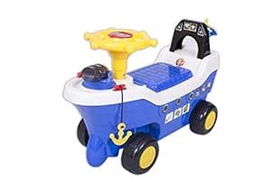 Buy EZ' PLAYMATES Pirate Ship Fun Ride ON Blue Online at Low Prices in ...