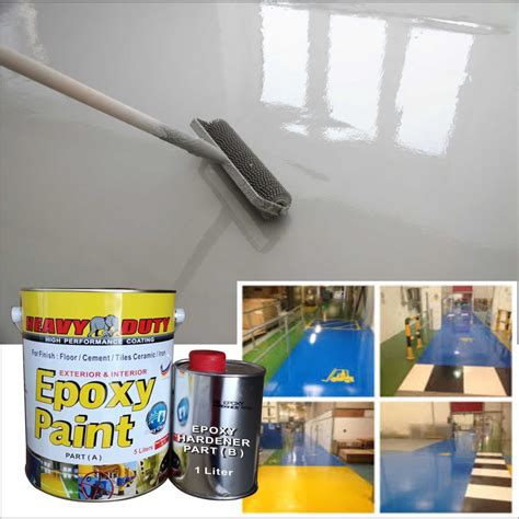 5L HEAVY DUTY EPOXY WATERPROOF FLOOR PAINT ( 5L ) [ Include Hardener ...