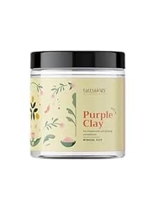Tattvalogy Brazilian Purple Clay | 100% Natural | For Healthy Hair ...