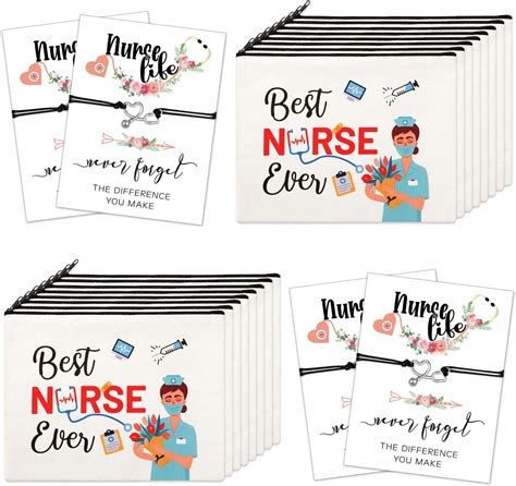 Amazon.com: Nurses Week Gifts, 16 PCS Nurse Makeup Bag Thank You Nurse ...