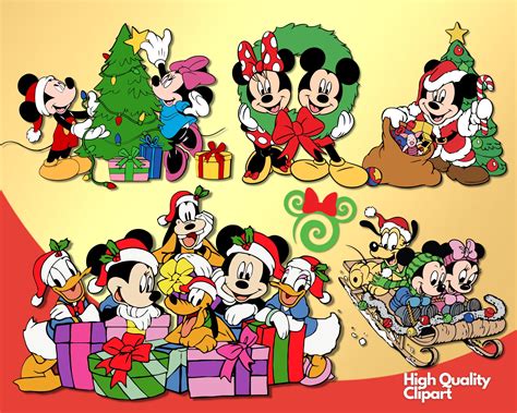 Mickey Christmas Clipart PNG – CartoonPng