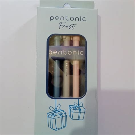 Linc Pentonic Frost Ball Pen Set Blue Black Red