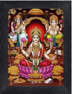 Poster N Frames Laxmi, Saraswati , Ganesh Religious Frame Price in ...