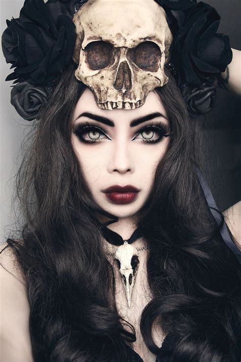 Dark Gothic Witch Makeup - Flawless Makeup Routine