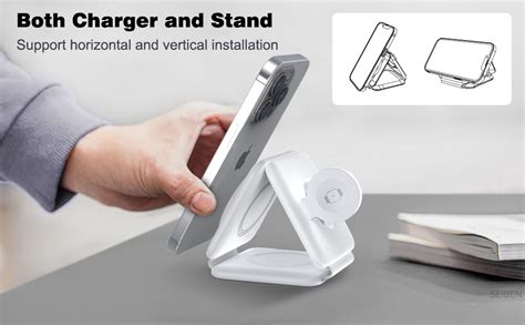 3 in 1 Magnetic Foldable MagSafe compatible Wireless Charger for iPhone ...