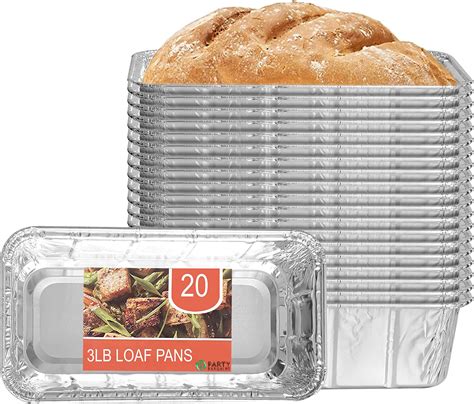 Amazon.com: (55 Pack) Aluminum Loaf Pans with Lids, Disposable Bread ...