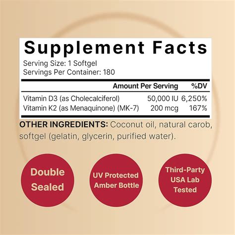 NatureBell Vitamin D3 50,000 IU with K2 200 mcg Review – best vitamin supplement