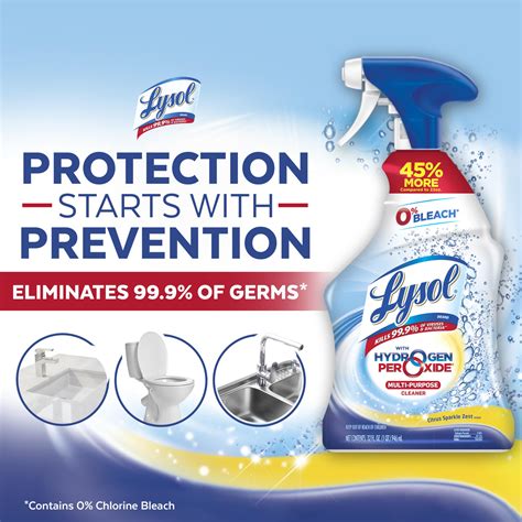 Snapklik.com : Lysol Cleaner Hydrogen Peroxide Multi-Purpose Cleaner Spray