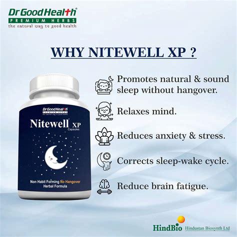 Buy DR GOODHEALTH NITEWELL XP HELPS IMPROVE SLEEP QUALITY NON HABIT ...
