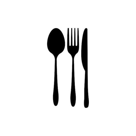Spoon fork knife logo | Premium Vector