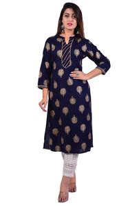 Rani Prints Jaipur Women Printed Straight Kurta - Buy Rani Prints ...
