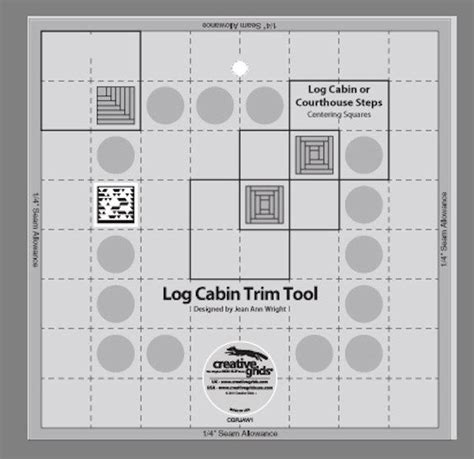 Creative Grid 10 Log Cabin Tutorial 的图像结果