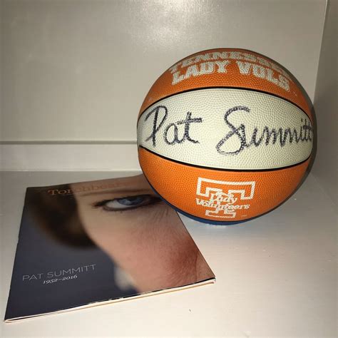 Pat Summitt Autographed Baden Basketball University of Tennessee Coach ...