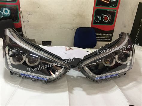 CRETA DUAL U SHAPE PROJECTOR HEADLIGHTS WITH MATRIX DRL WITH EAGLE EYES ...