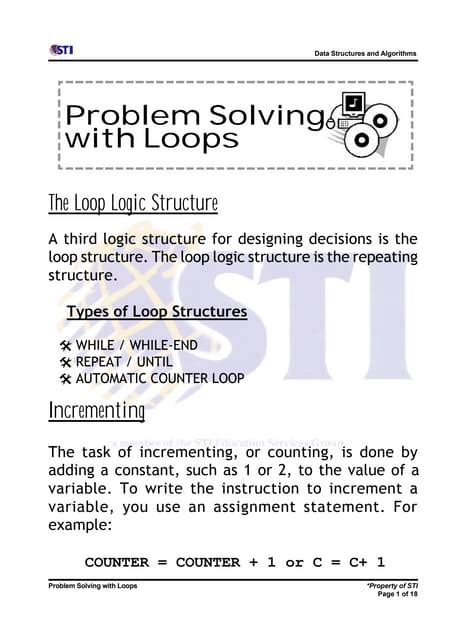 Image result for Problem Solving with Loops