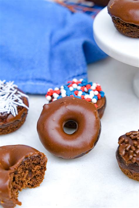Baked Mini Chocolate Donuts Recipe - The Foodie Affair