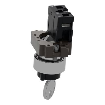 XB2BG21C - Key selector switch, Easy Harmony XB2, metal, black, 22mm ...