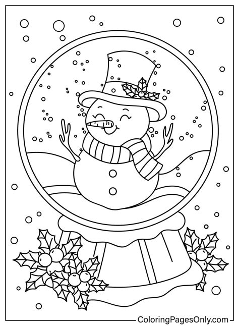 30+ Snow Globe Coloring Pages - Free Printable PDF & Online Coloring