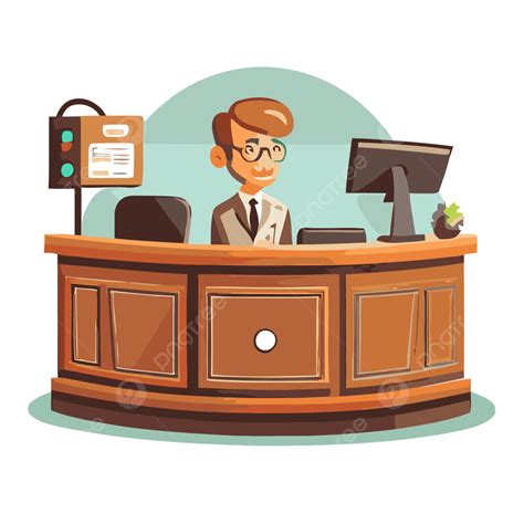 Hotel Front Desk Clipart