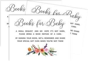 Inkdotpot 30 Books for Baby Shower Request Cards Deer Jungle Animals ...